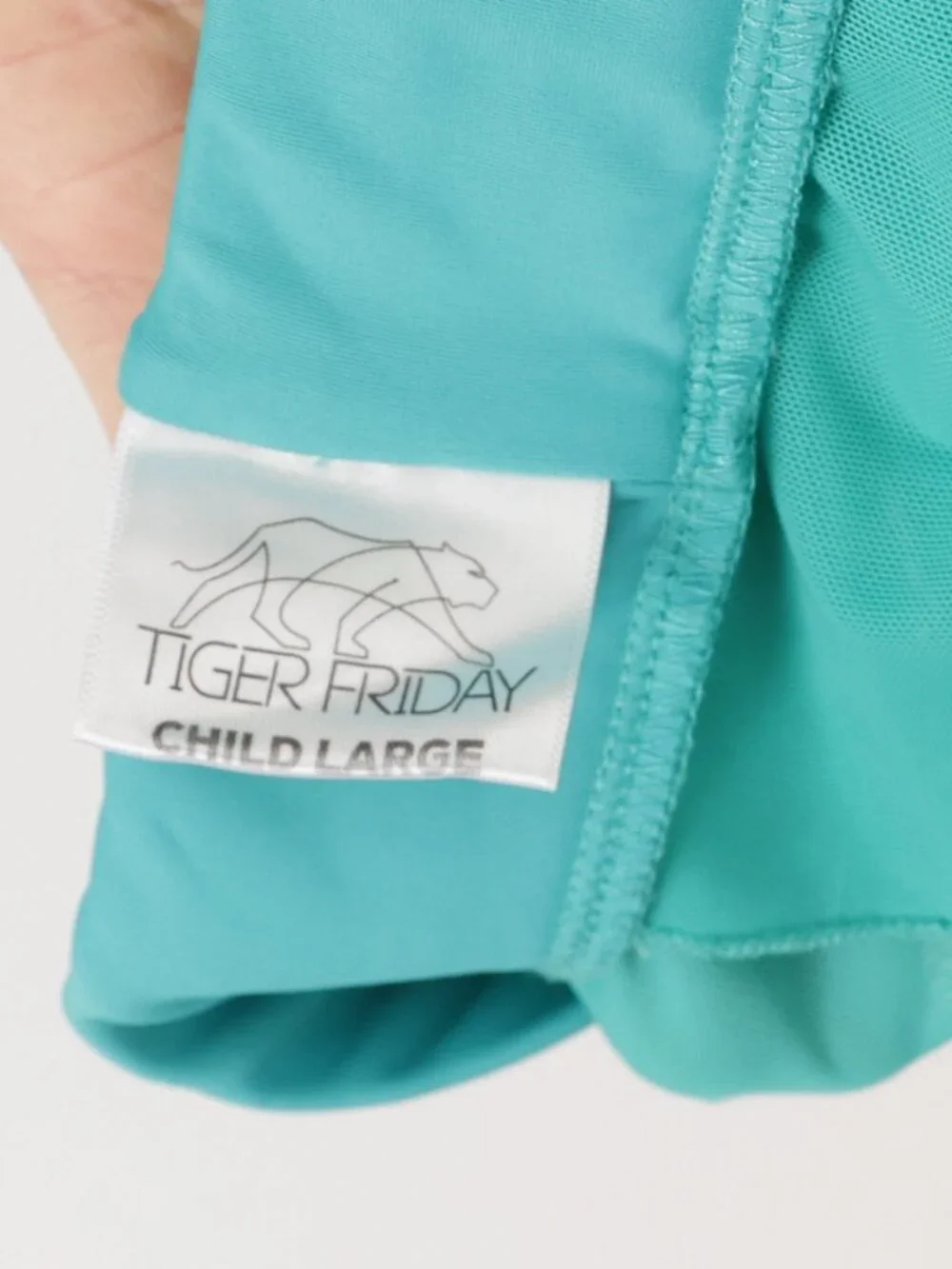 Tiger Friday Mesh Petal shorts size Child L in Teal EUC